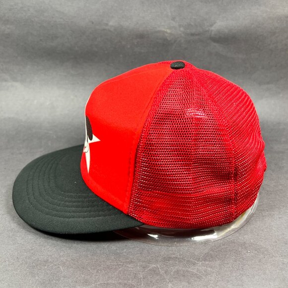 Vtg Disney Mickey Mouse Snapback Hat Trucker Mesh Red Dad Theme Park Foam Mens - Picture 3 of 12